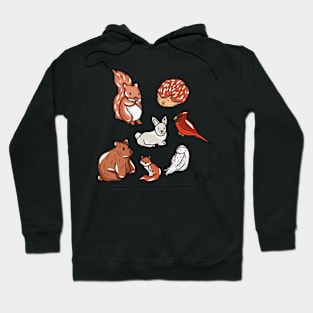 Winter Animals Sticker Pack Hoodie